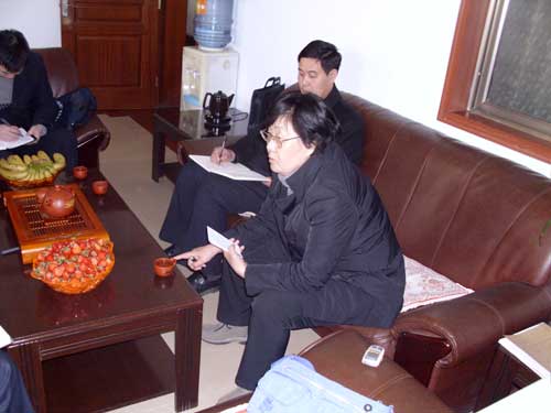 淄博市律师协会关玛俐会长一行来我所检查指导工作